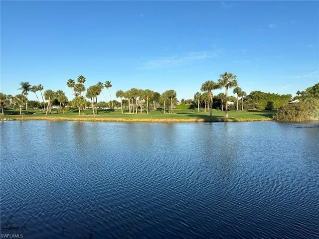 a view of a lake with houses