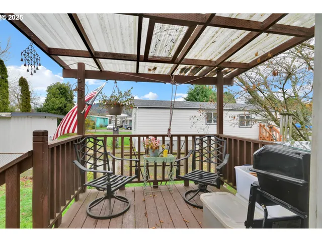 a view of porch with furniture