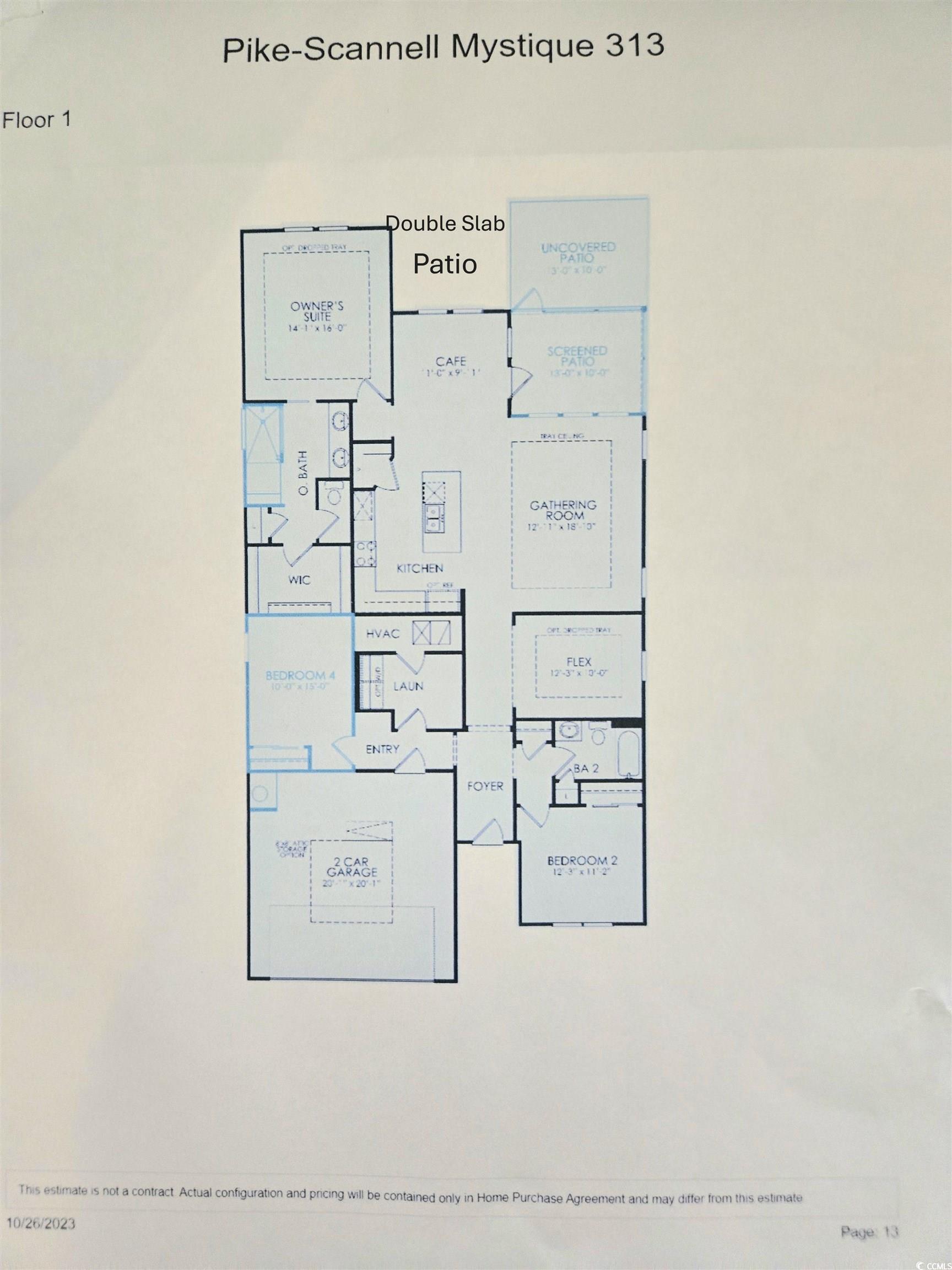 1577 Littleleaf Loop North Myrtle Beach, SC 29582 - Photo 40 of 40 Floor plan