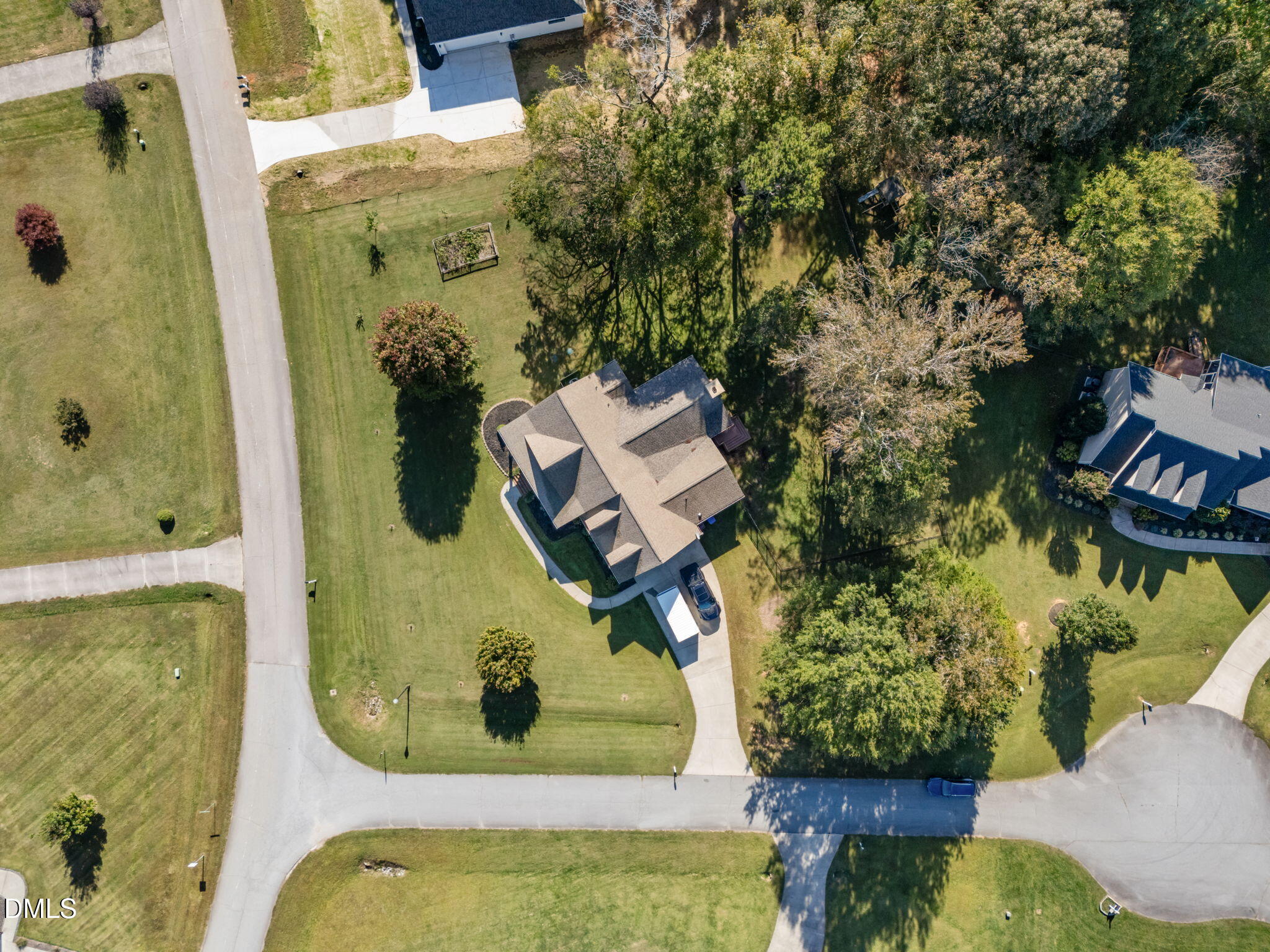 236 Derwin Drive Timberlake, NC 27583 - Photo 12 of 45 an aerial view of a house having swimming pool