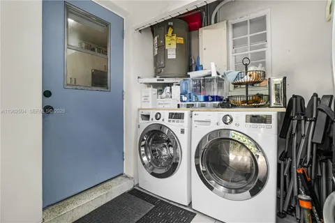 a view of washer and dryer