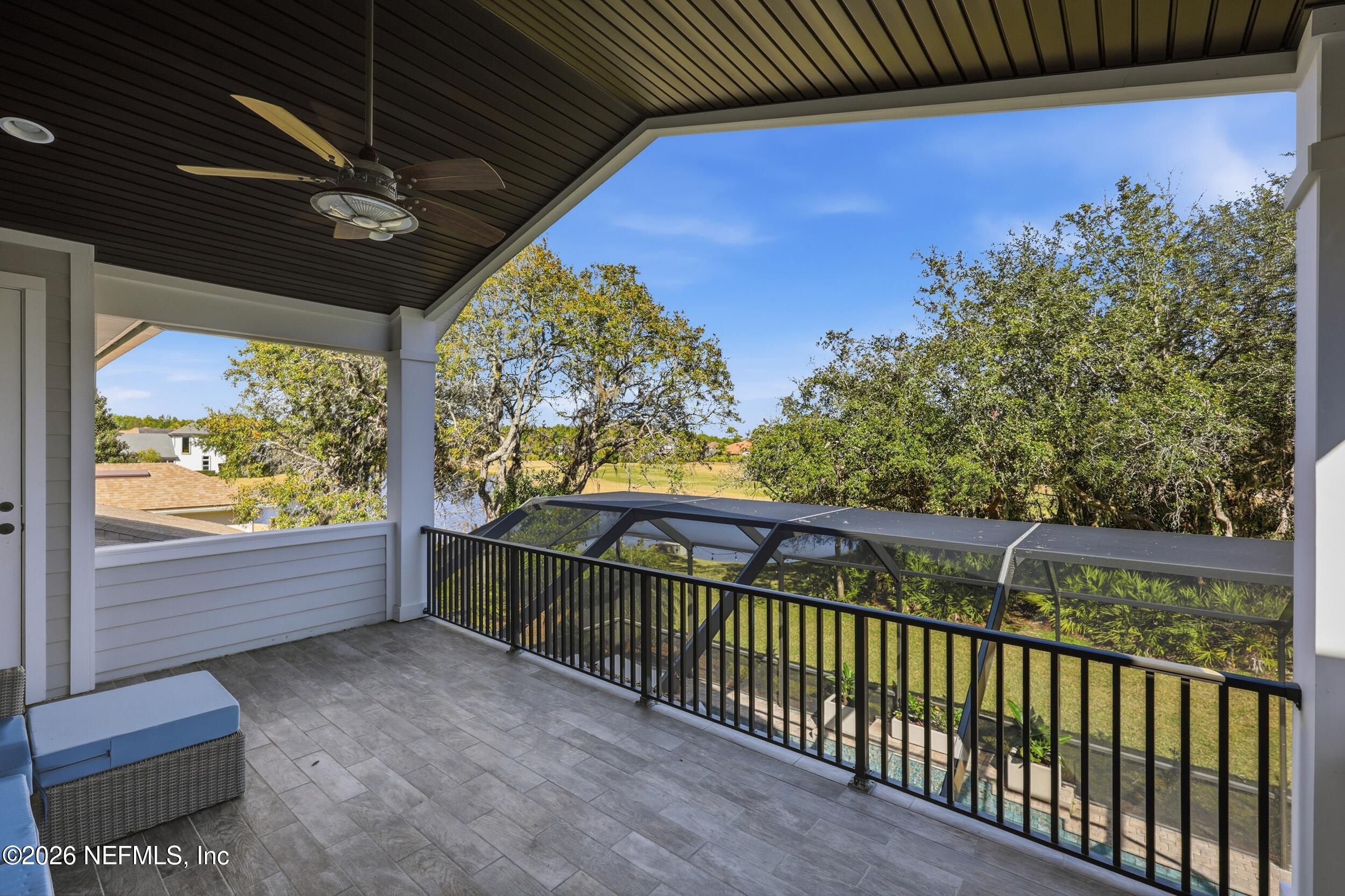 224 Vale Drive St. Augustine, FL 32095 - Photo 76 of 119 Covered Balcony with Golf Course Views