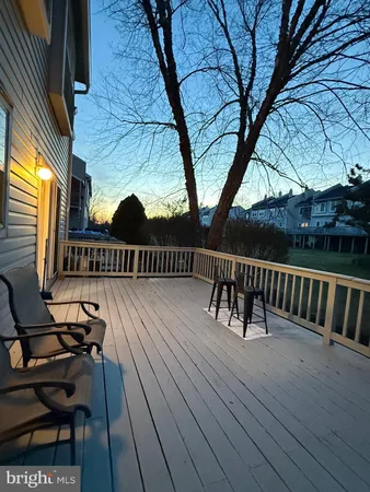 a view of balcony with deck
