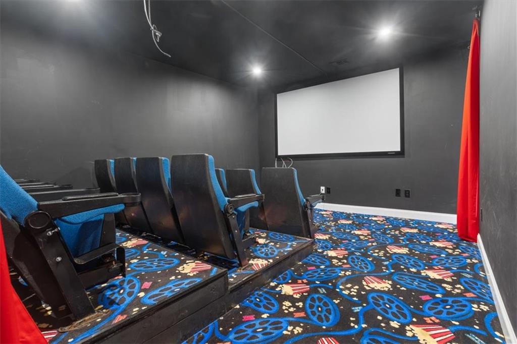 129 Rex Avenue Canton, GA 30114 - Photo 52 of 66 a room with furniture pool table and a projector screen