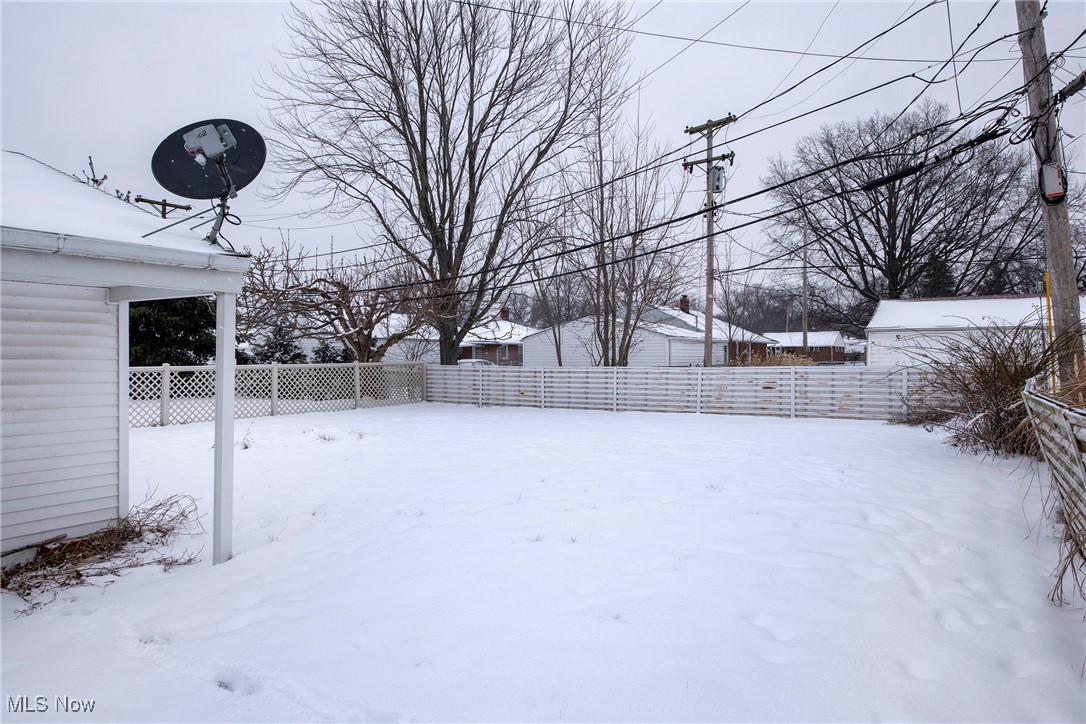 767 Glenhurst Road Willowick, OH 44095 - Photo 39 of 42 View of snowy yard
