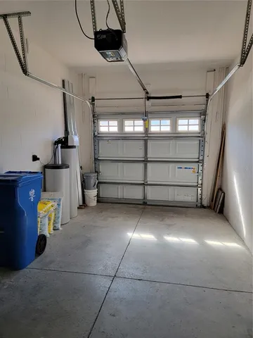 a view of a garage