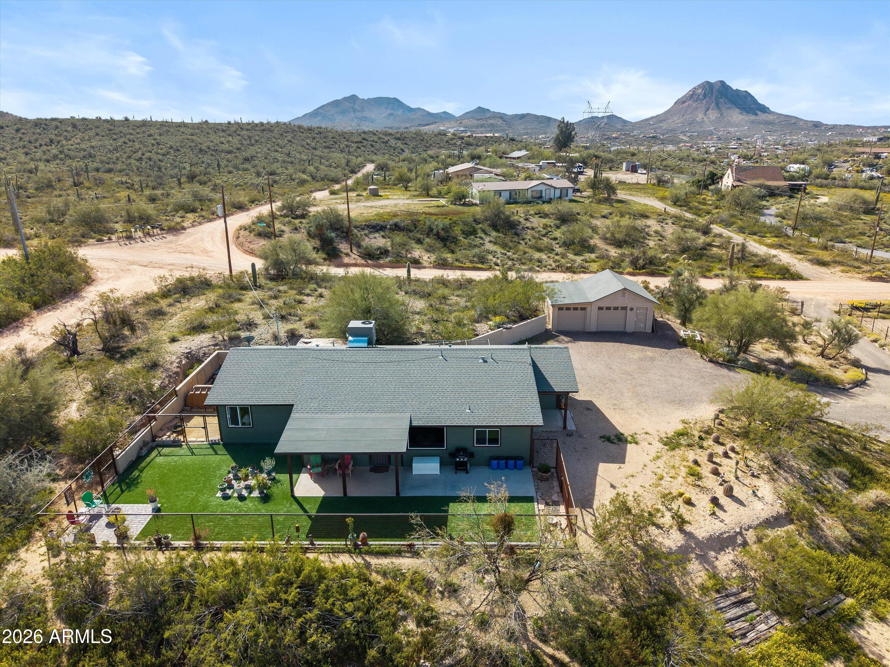 2316 West White Spar Road New River, AZ 85087 - Photo 29 of 40 an aerial view of residential houses with outdoor space and ocean view