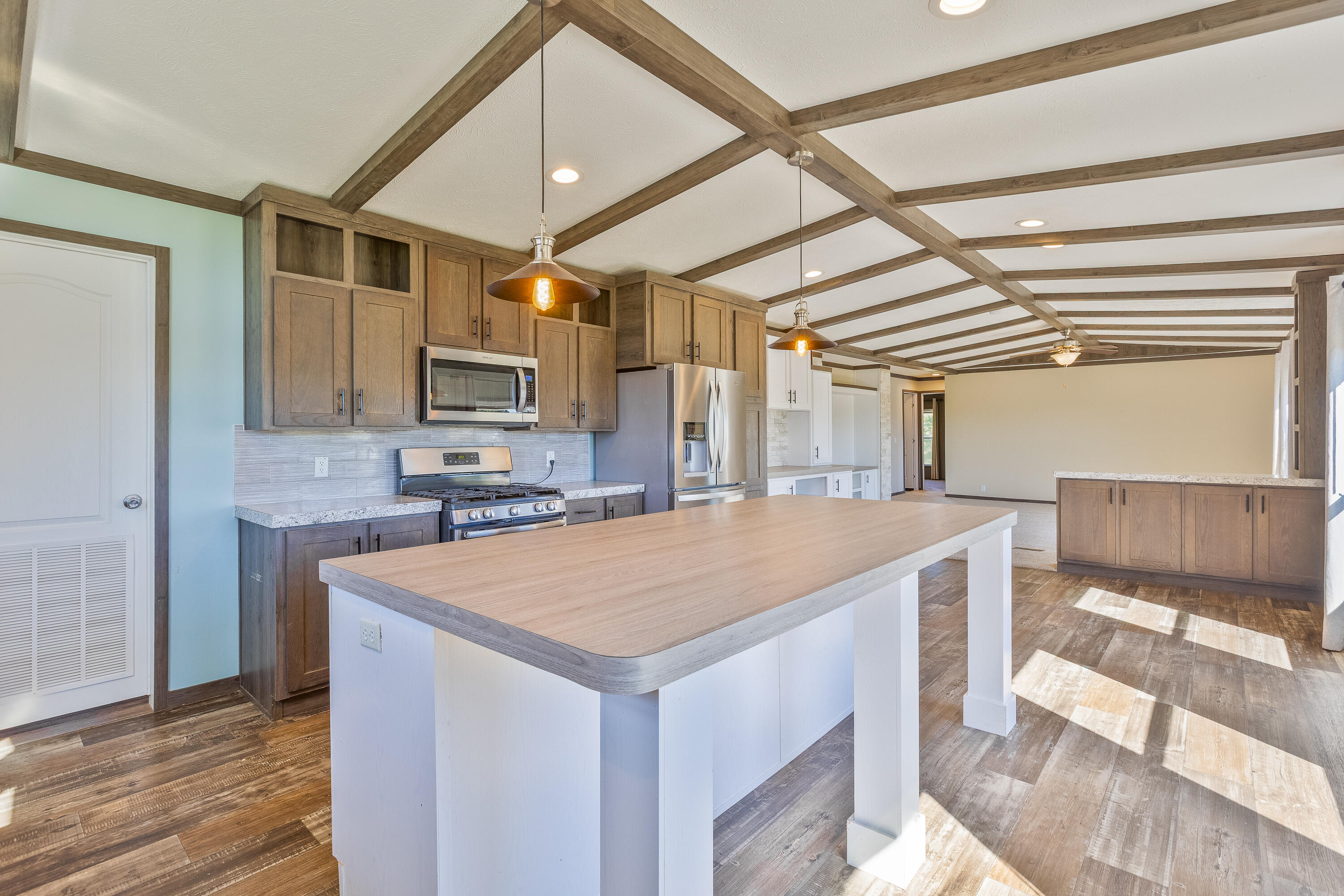 1735 Richmond Road Lancaster, KY 40444 - Photo 13 of 49 Kitchen Island - Breakfast Bar - View of Dining/Living Room