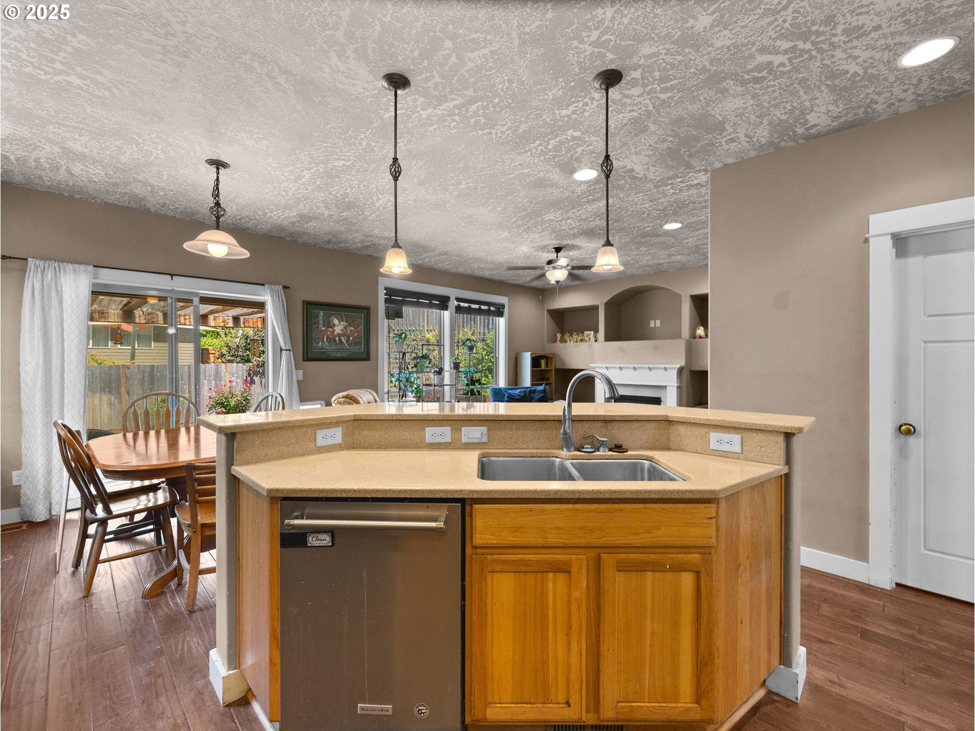 18653 Van Fleet Avenue Sandy, OR 97055 - Photo 19 of 48 a kitchen with a sink a counter space and a wooden floor