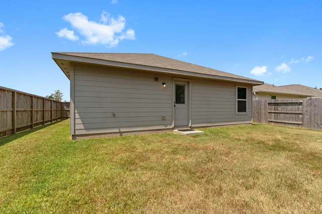 a backyard of a house