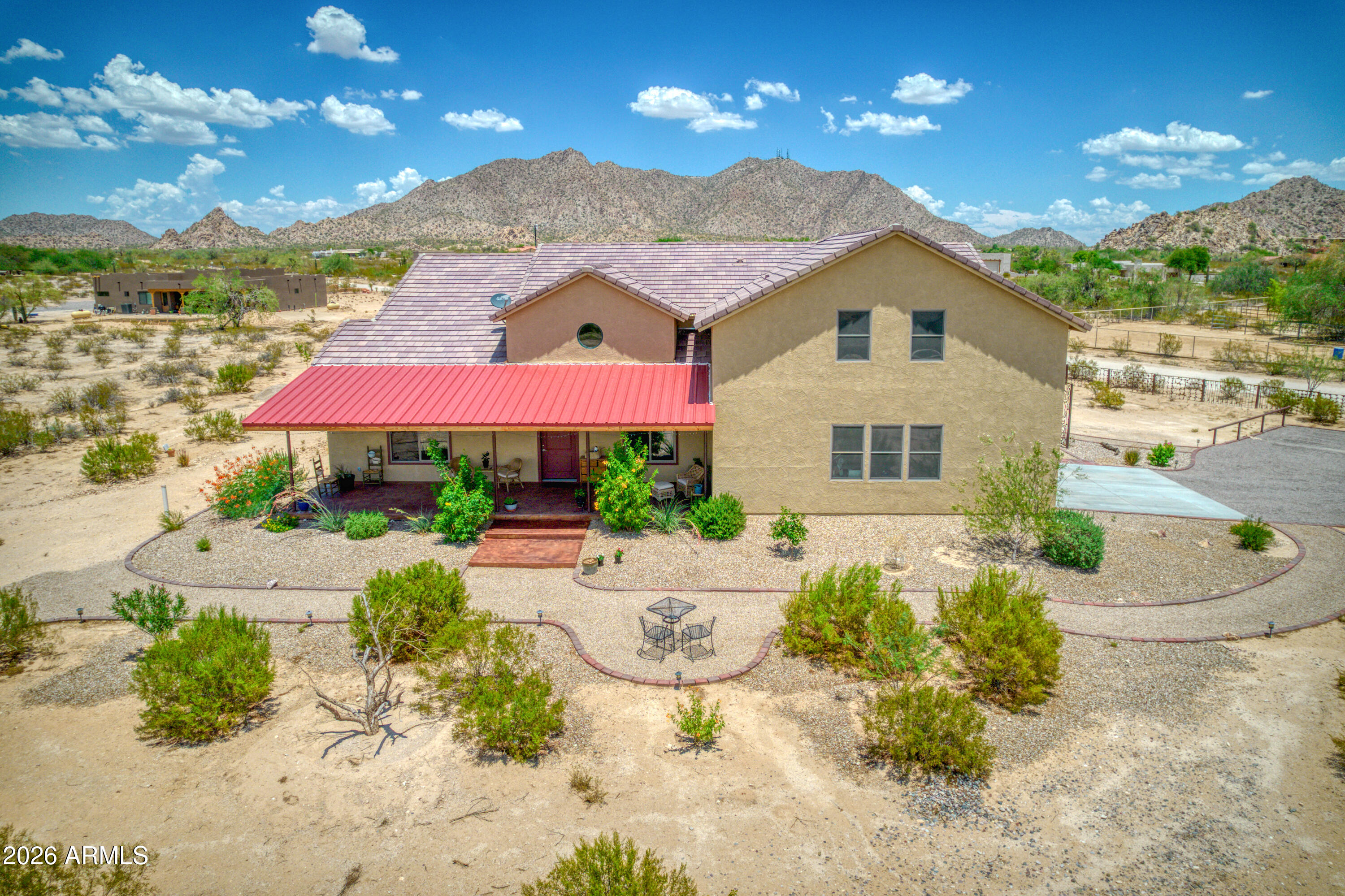 11422 North Hazeldine Road Casa Grande, AZ 85194 - Photo 59 of 59 a view of a house with swimming pool and a garden