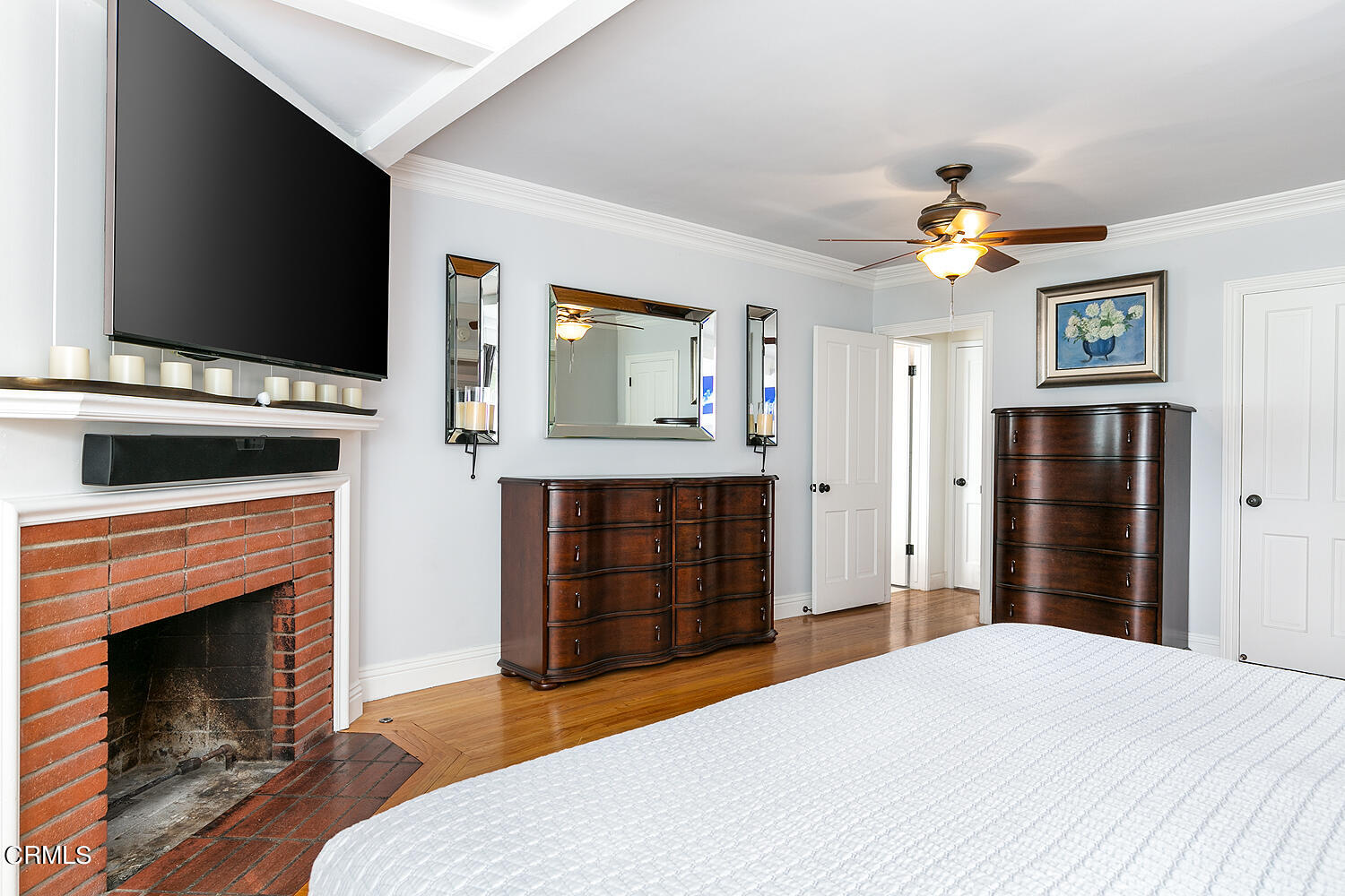 Undisclosed Address Altadena, CA 91001 - Photo 17 of 47 a bedroom with a bed and a flat screen tv