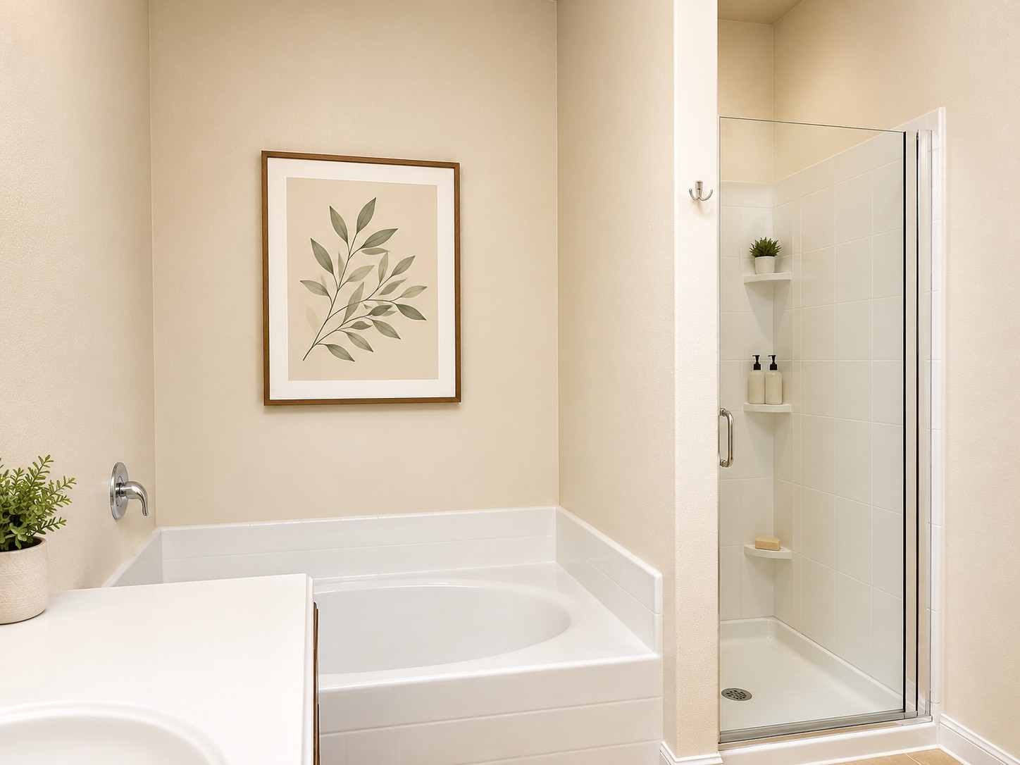 7599 Fettle Lane Conroe, TX 77304 - Photo 7 of 15 a bathroom with a bathtub and a shower