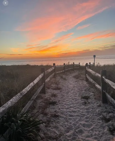a view of an ocean and beach
