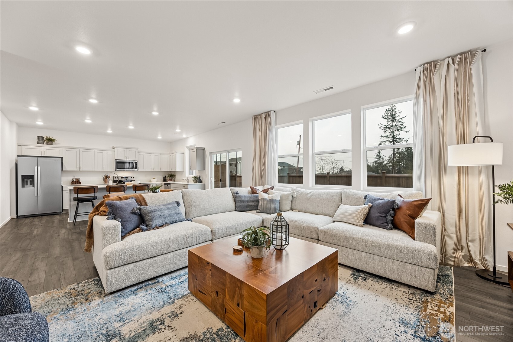 545 Wall Street, Unit 50 Buckley, WA 98321 - Photo 12 of 39 a living room with furniture and a large window