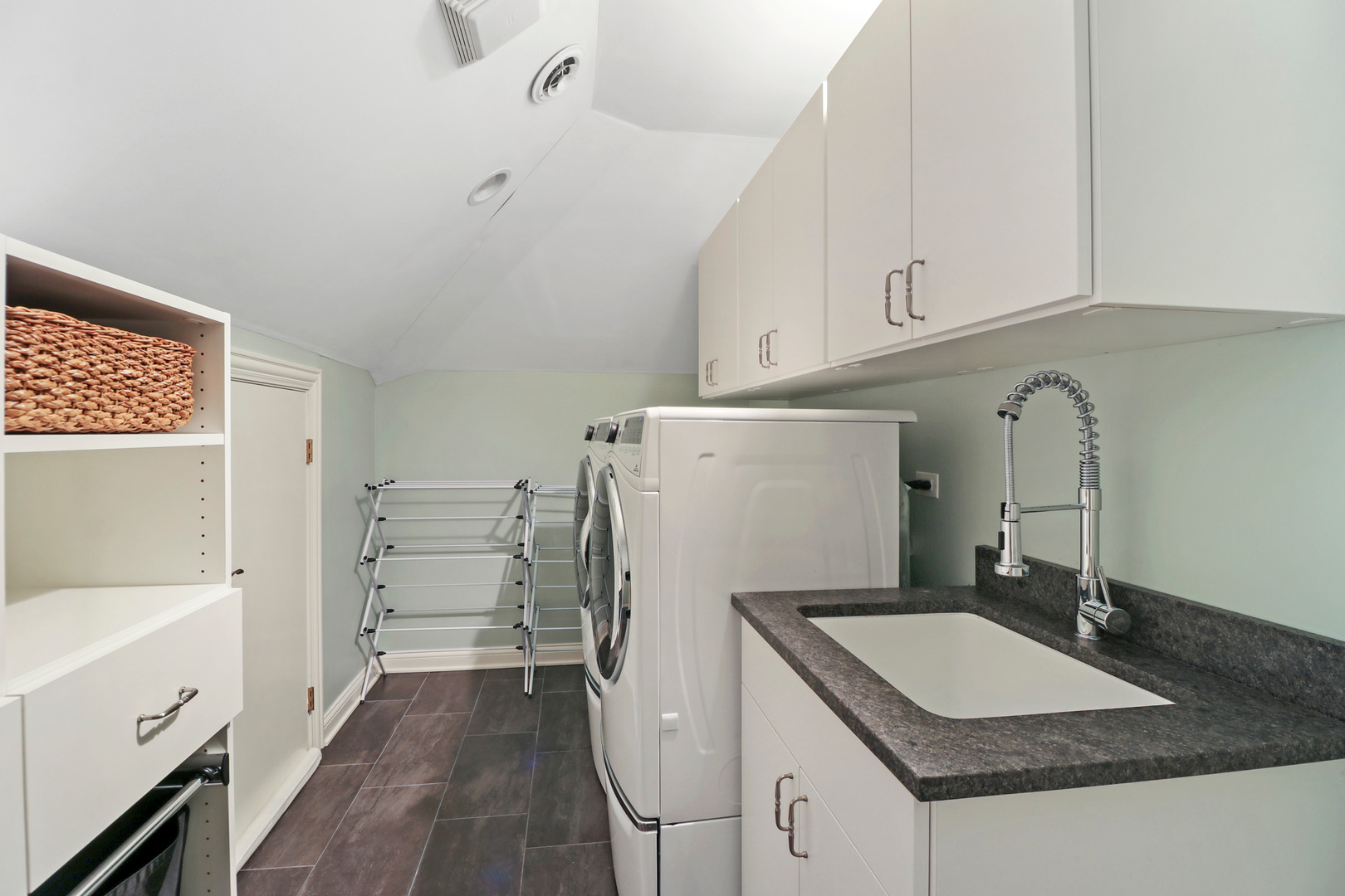 206 Spring Creek Road Barrington Hills, IL 60010 - Photo 27 of 56 a kitchen with a granite countertop refrigerator sink and cabinets