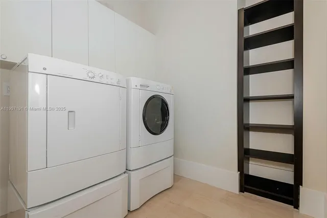 a view of a lake with a city