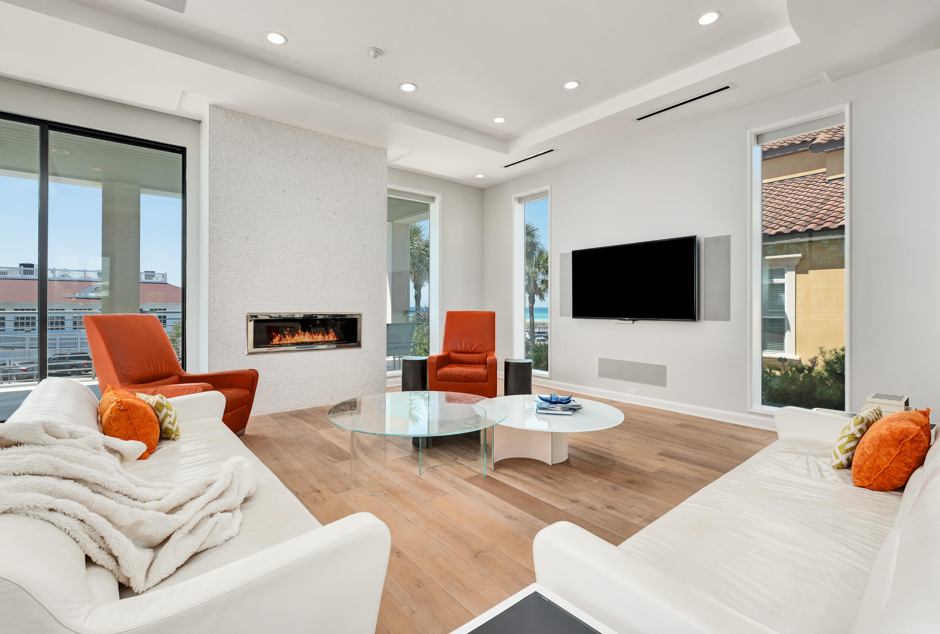 4662 Destiny Way Destin, FL 32541 - Photo 25 of 67 a living room with furniture and a flat screen tv