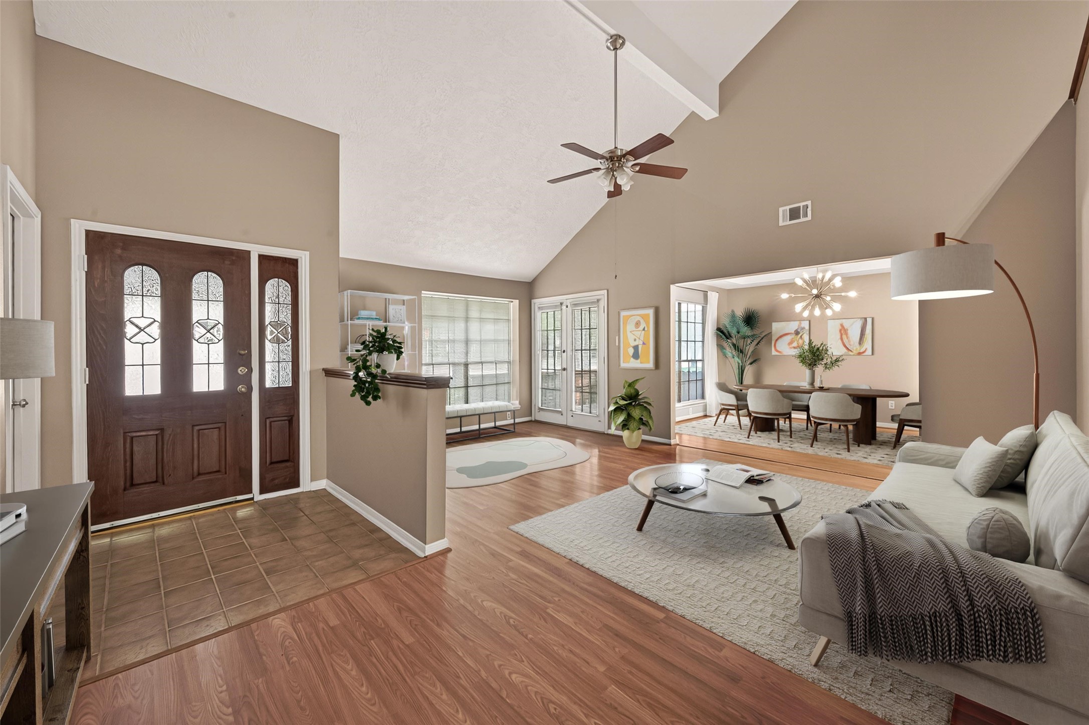 5003 Dawn Lily Drive Spring, TX 77388 - Photo 6 of 49 a living room with furniture and a large window