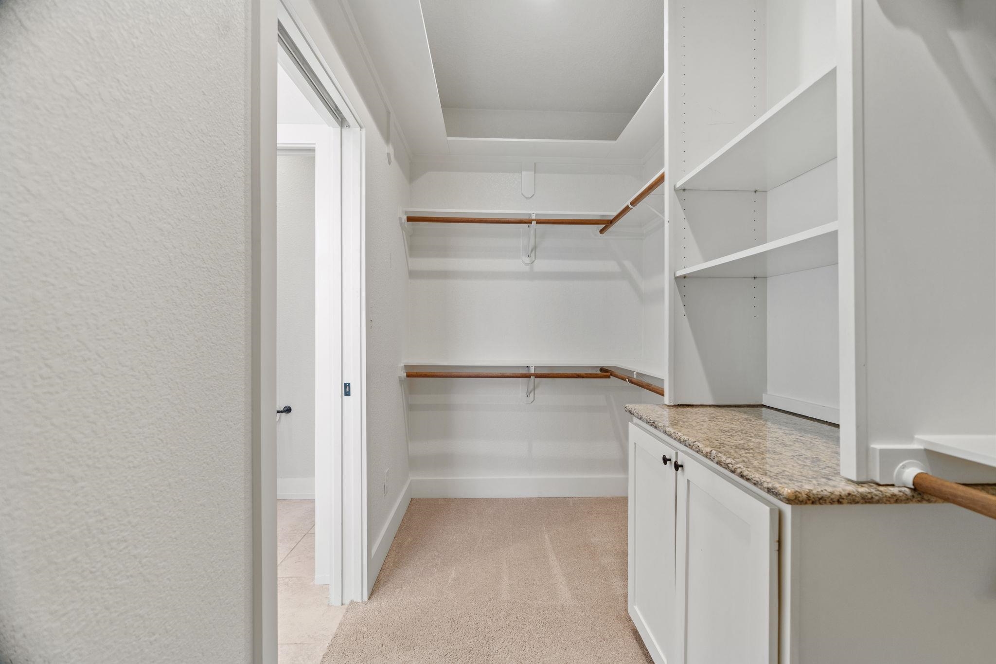 110 Chaumont Street Kingsland, TX 78639 - Photo 20 of 29 a view of walk in closet with empty racks