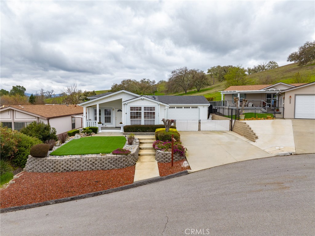 a view of a house with a patio