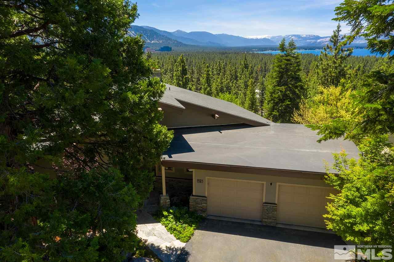 253 Cheyenne Circle Zephyr Cove, NV 89448 - Photo 22 of 25 a view of a terrace with a garden
