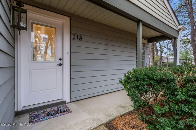 a view of front door of house