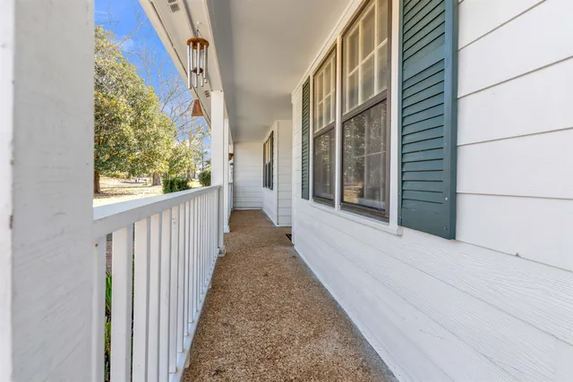 a view of a house with a porch