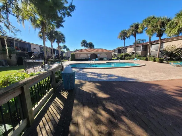 a view of a lake with outdoor space