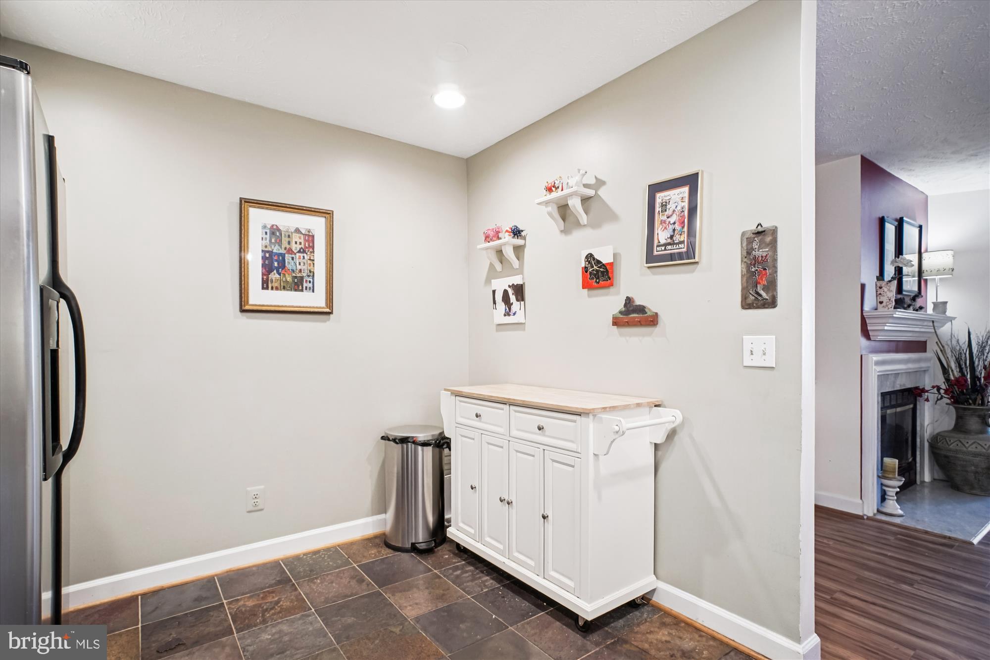 3801 Ridge Knoll Court, Unit 2A Fairfax, VA 22033 - Photo 7 of 37 a view of a kitchen with refrigerator and wooden floor