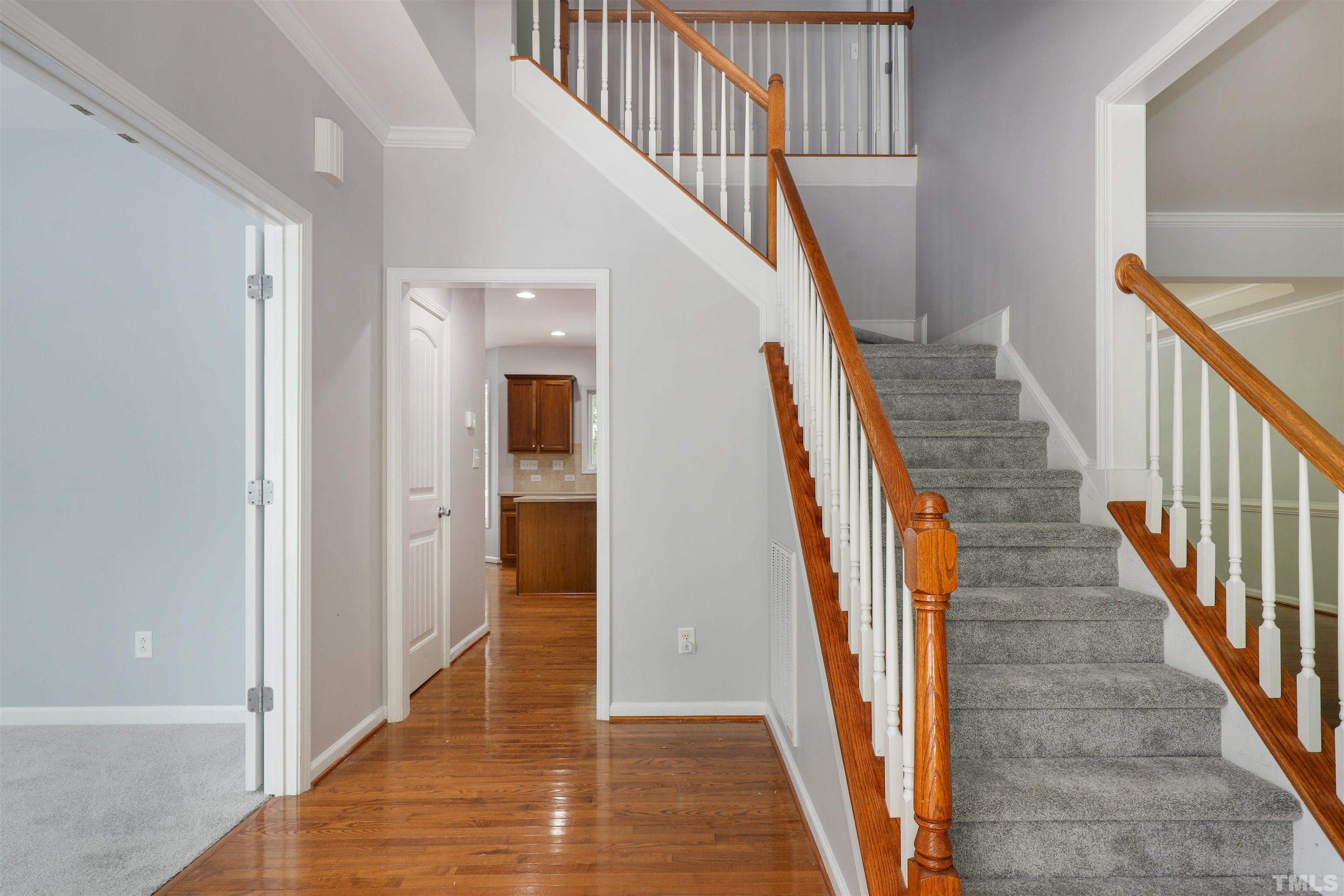 4506 Paces Ferry Drive Durham, NC 27712 - Photo 4 of 38 a view of an entryway with wooden floor