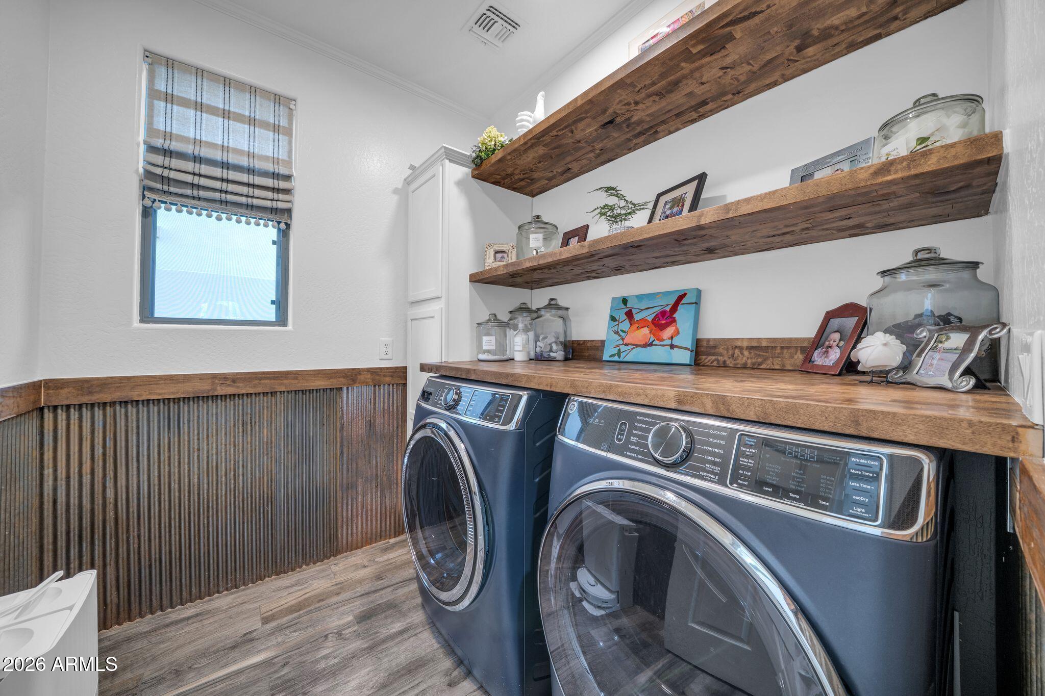 2985 North Point Ridge Road Buckeye, AZ 85396 - Photo 74 of 107 a utility room with dryer and washer