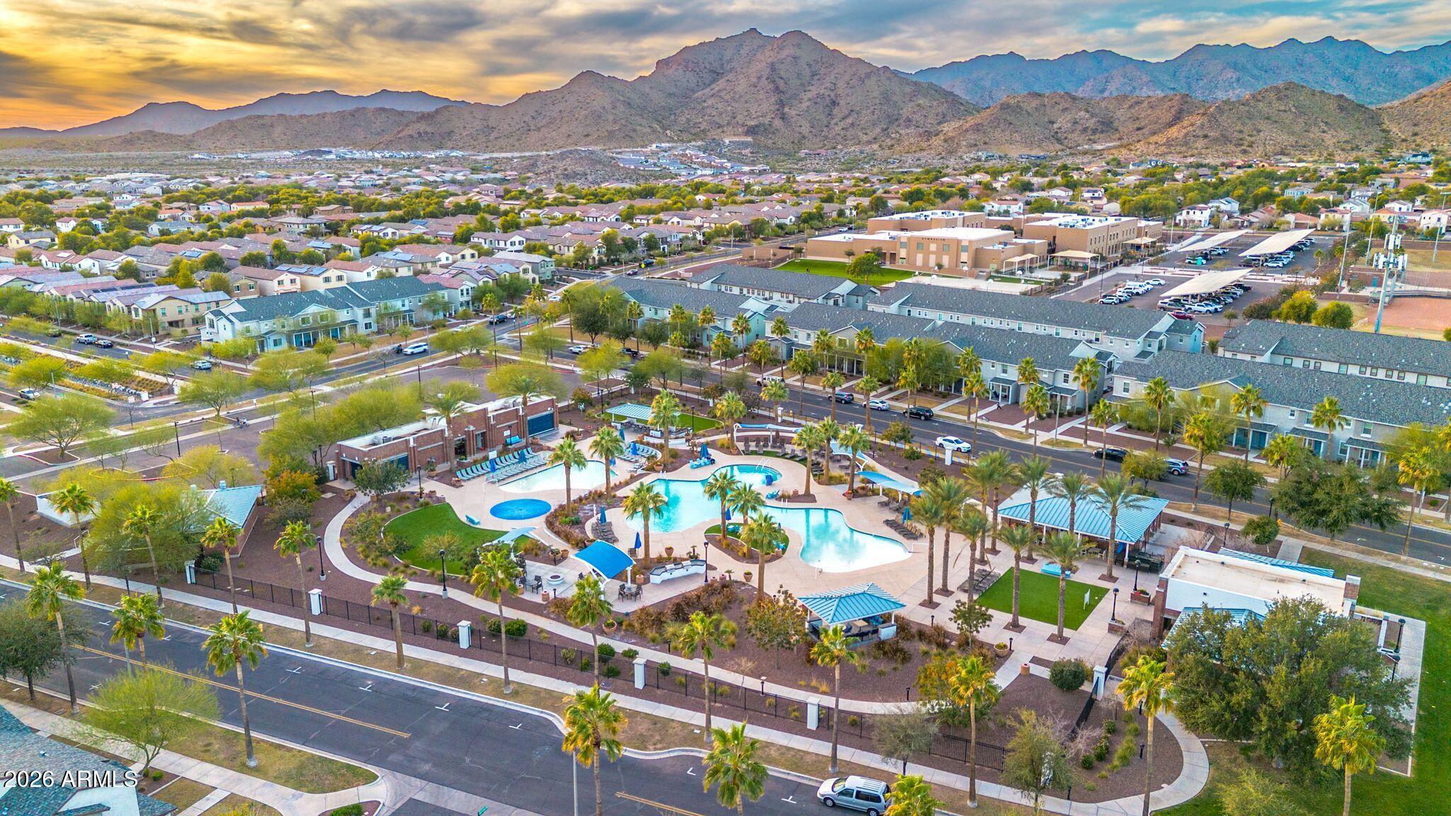 2985 North Point Ridge Road Buckeye, AZ 85396 - Photo 96 of 107 Verrado Drone Sunset-4