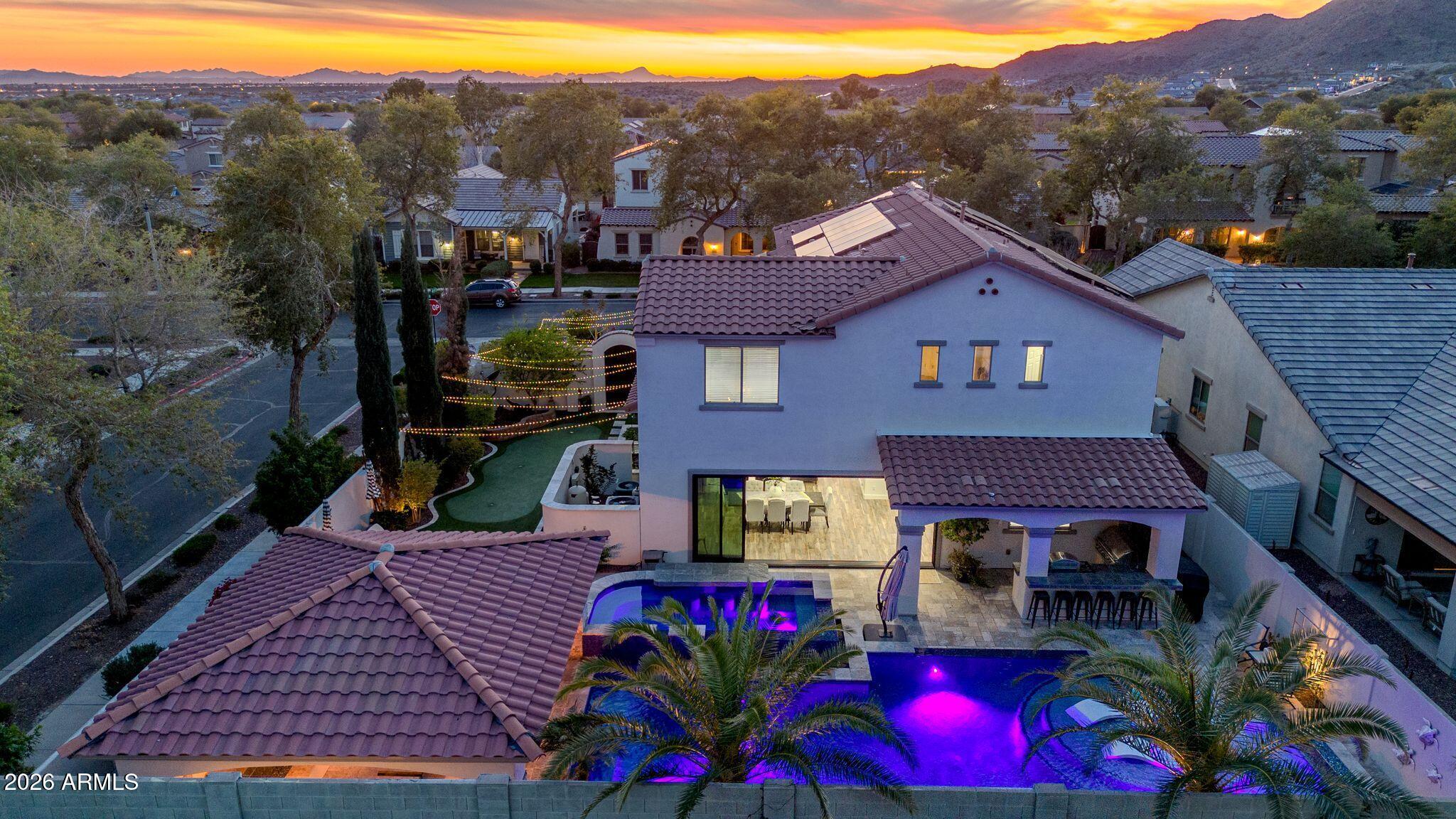 2985 North Point Ridge Road Buckeye, AZ 85396 - Photo 10 of 107 2985 N Point Ridge Rd Drone Twilight-14