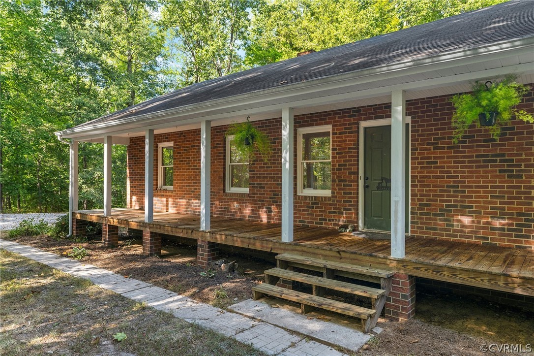 192 Patten Road King William, VA 23086 - Photo 3 of 30 Full country porch, recently pressure washed and sealed
