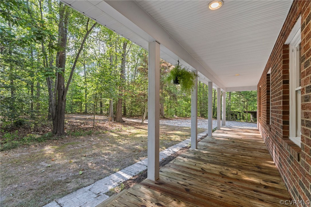 192 Patten Road King William, VA 23086 - Photo 4 of 30 Full country porch, recently pressure washed and sealed
