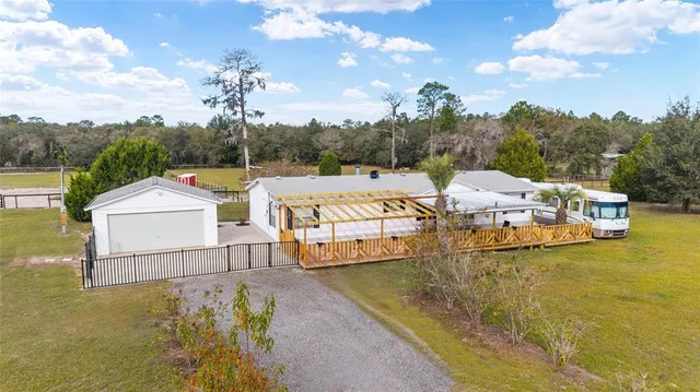 a view of a lake with houses