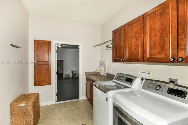 a view of a backyard with swimming pool