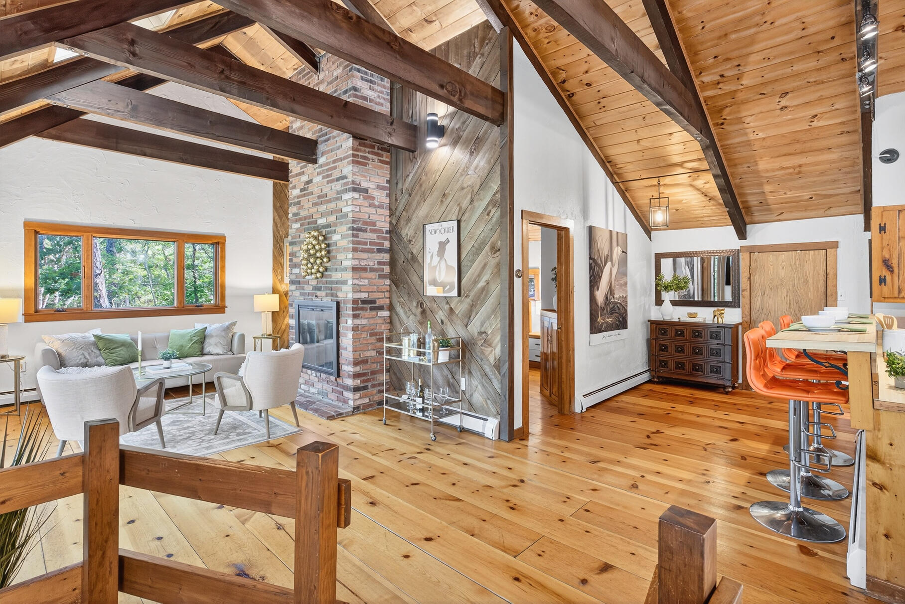 90 Blue Heron Road Wellfleet, MA 02667 - Photo 12 of 54 a view of a living room and kitchen