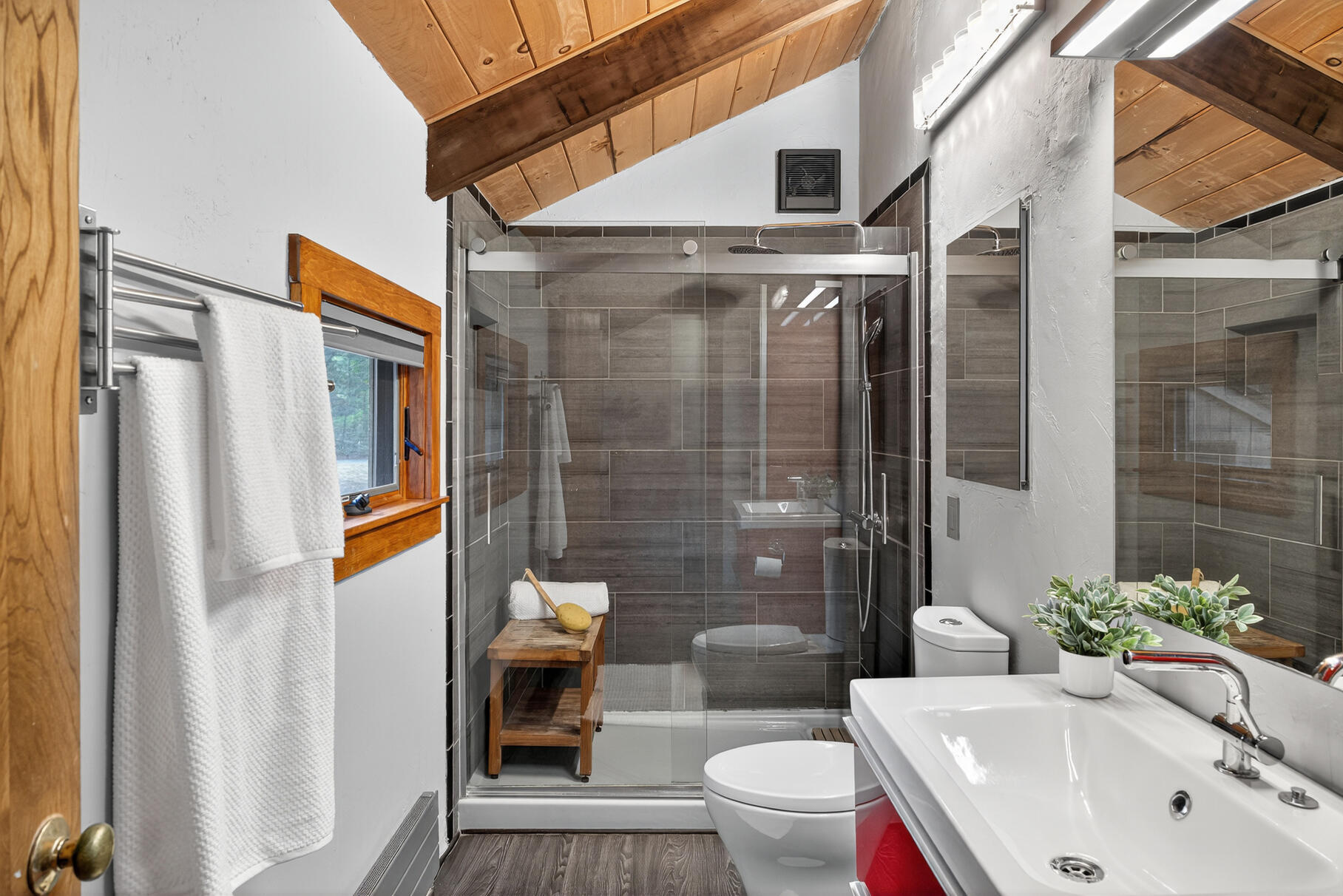 90 Blue Heron Road Wellfleet, MA 02667 - Photo 24 of 54 a bathroom with a sink toilet and shower