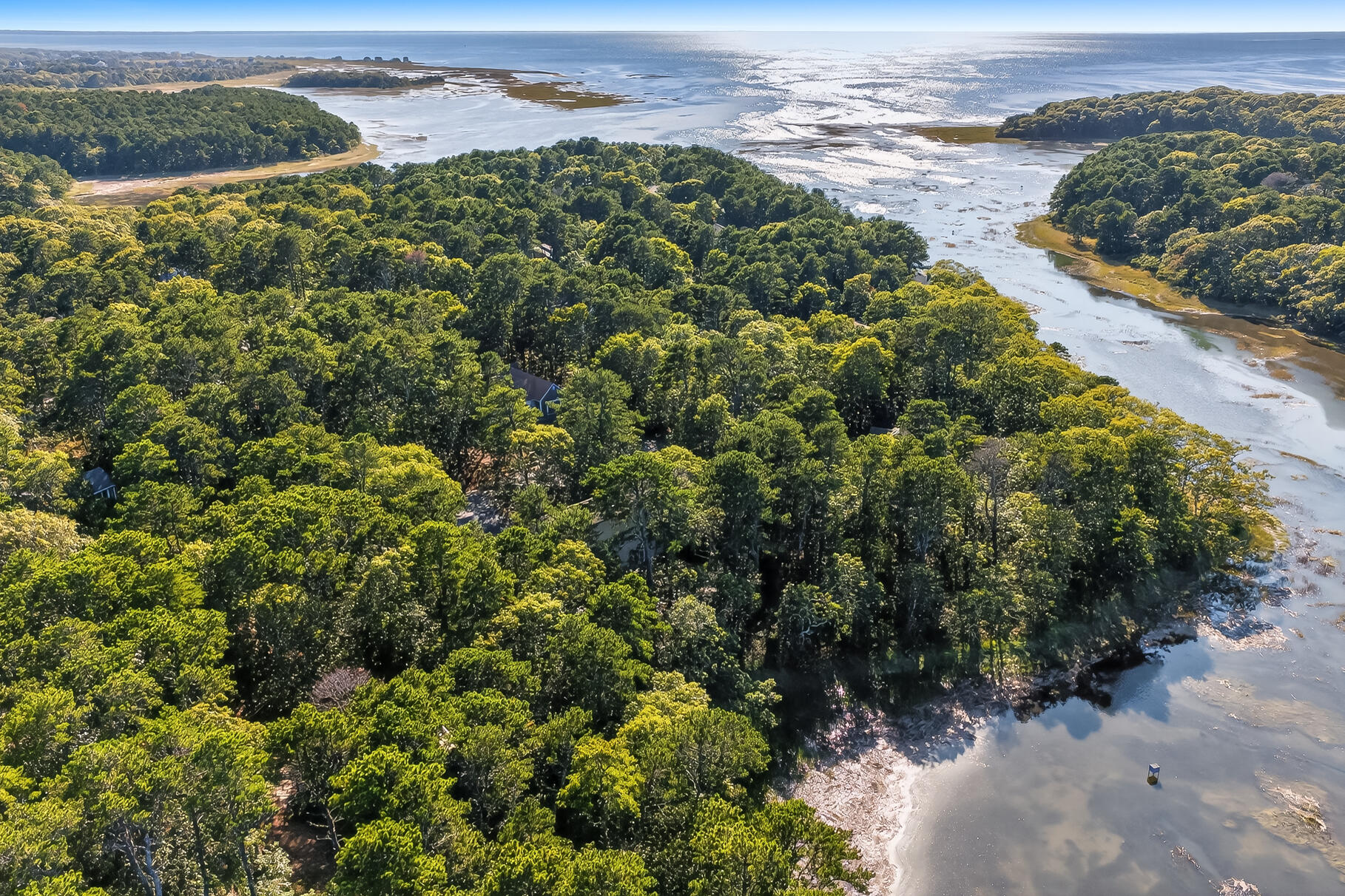 90 Blue Heron Road Wellfleet, MA 02667 - Photo 48 of 54 an aerial view of a houses with a yard