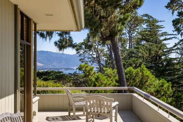 a view of a house with a mountain view