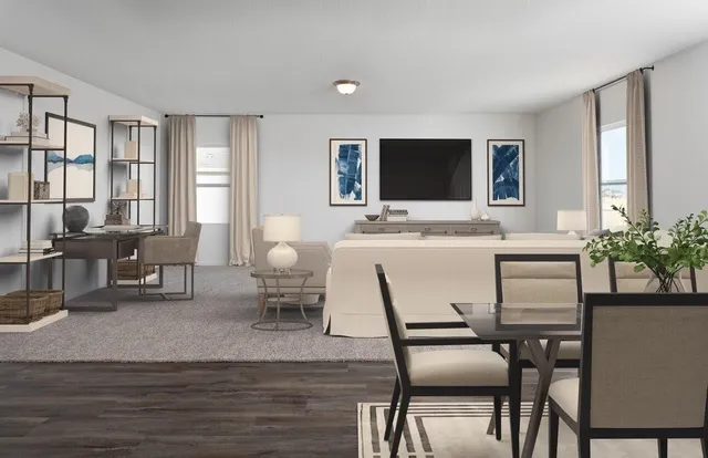 a view of kitchen with breakfast area