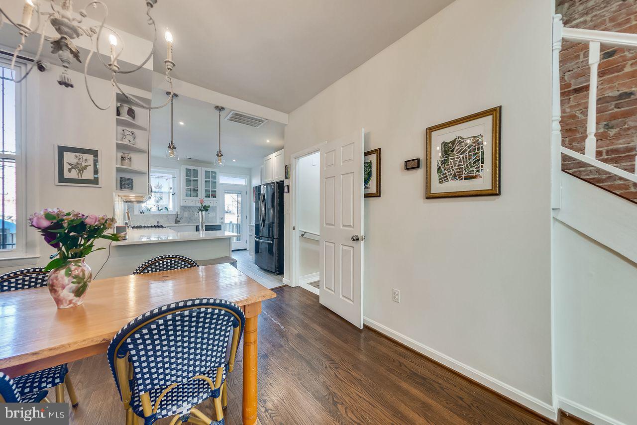 650 Acker Place Northeast Washington, DC 20002 - Photo 9 of 37 Dining leads into newly renovated kitchen