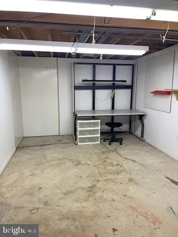 a view of a field with an trees