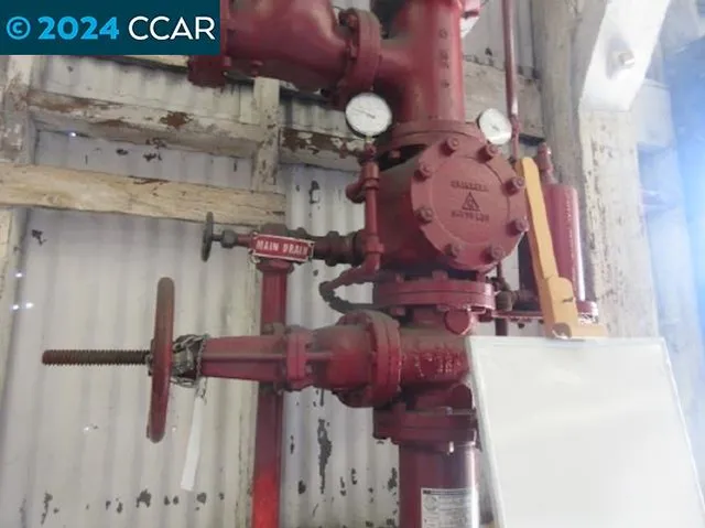 a close view of water heater room