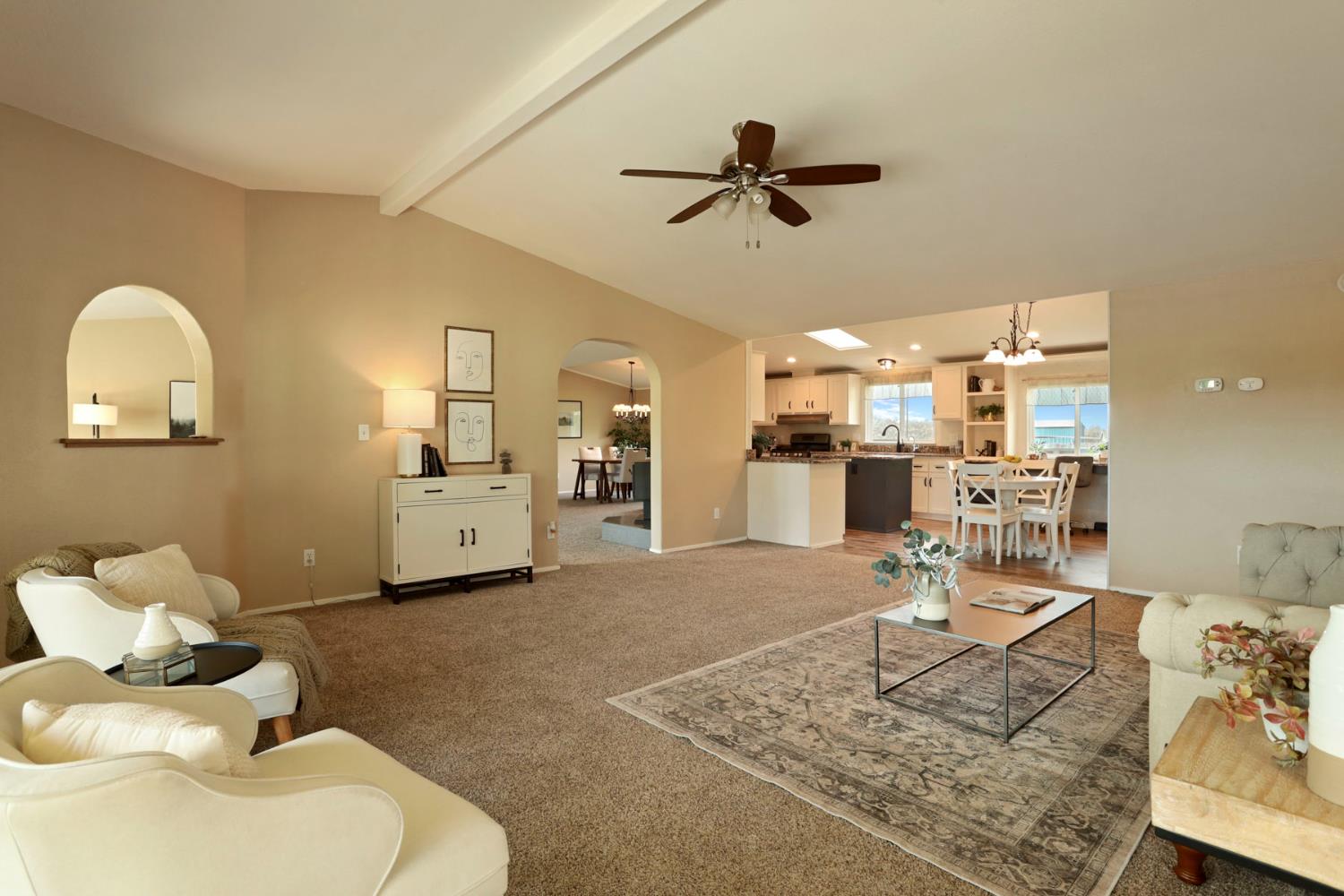 3320 Durham Ferry Road Tracy, CA 95304 - Photo 29 of 77 a living room with furniture and kitchen view