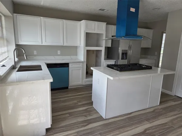 a close view of a utility room