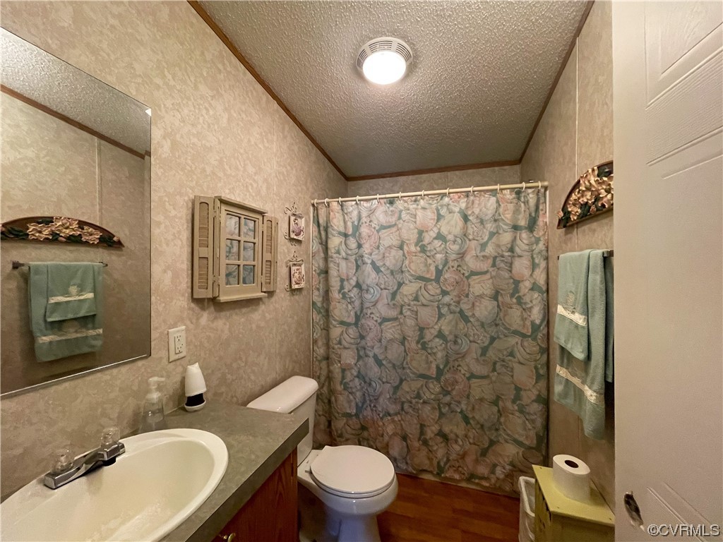 2950 Old Poole Road Alberta, VA 23821 - Photo 14 of 19 a bathroom with a sink toilet and shower