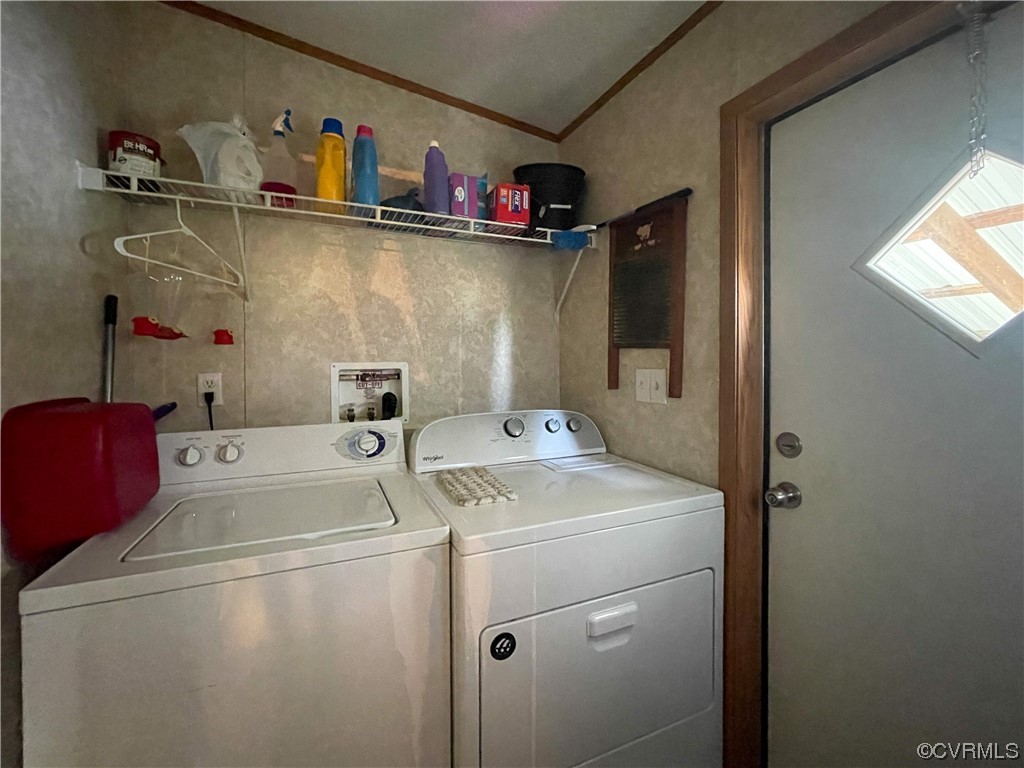 2950 Old Poole Road Alberta, VA 23821 - Photo 16 of 19 a utility room with dryer and washer